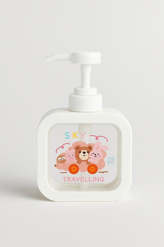 Soap Dispenser - Cartoon Design - White