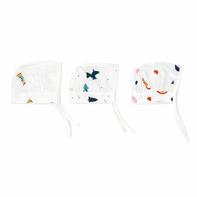 Muslin Dori Cap - Combo of 3 - Little Voyager