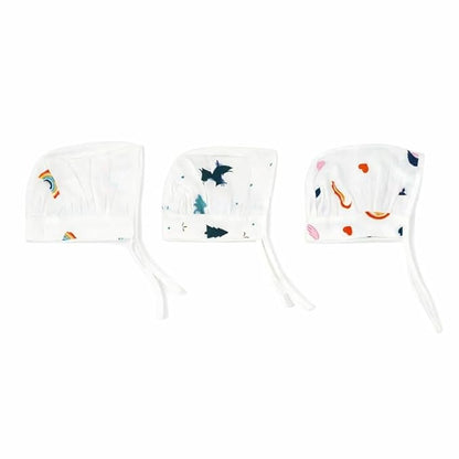 Muslin Dori Cap - Combo of 3 - Little Voyager