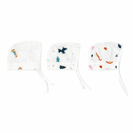 Muslin Dori Cap - Combo of 3 - Little Voyager