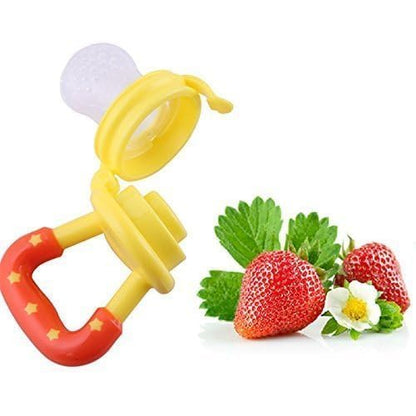 Silicone Fruit Nibbler - Yellow Star Handle