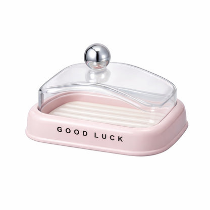 Soap Holder - Good Luck - Pink