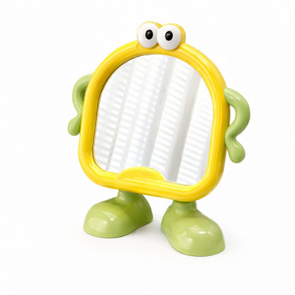 Kids Peekaboo Buddy Standing Mirror - Yellow Giggly