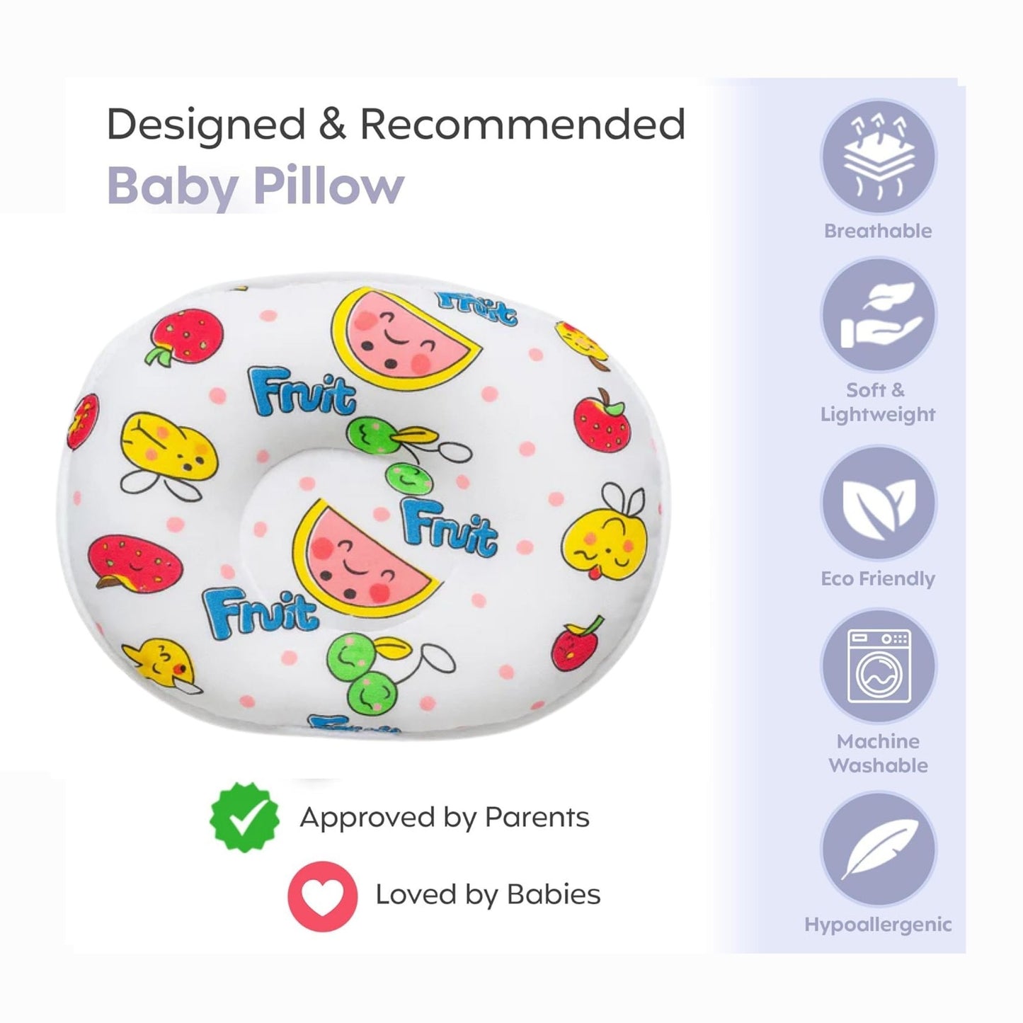 Infant Pillow - Fruity Smiles