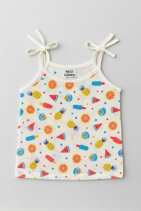 Dori Jhabla- Organic Cotton Muslin - Tropical Treats