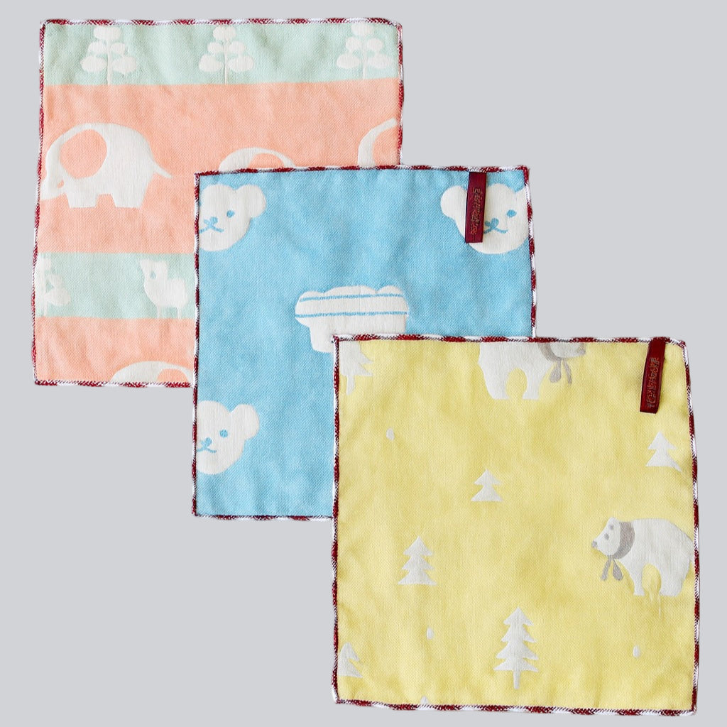 Washcloth For Baby- 3pc set (Light, Orange, Blue, Yellow)
