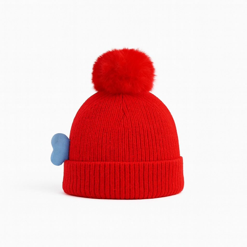 Woolen Finny Beanie - Cherry Splash