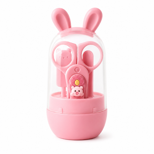 Baby Grooming Kit With Scissors- pink