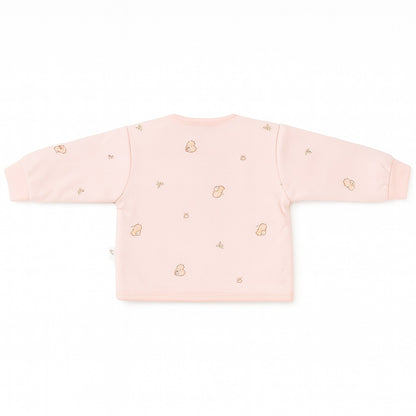 Full Sleeves Baby Top & Pajama Set - Pink Dino