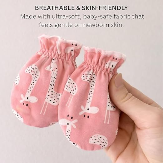 Baby Assorted Mittens - Set of 12 Mix Print