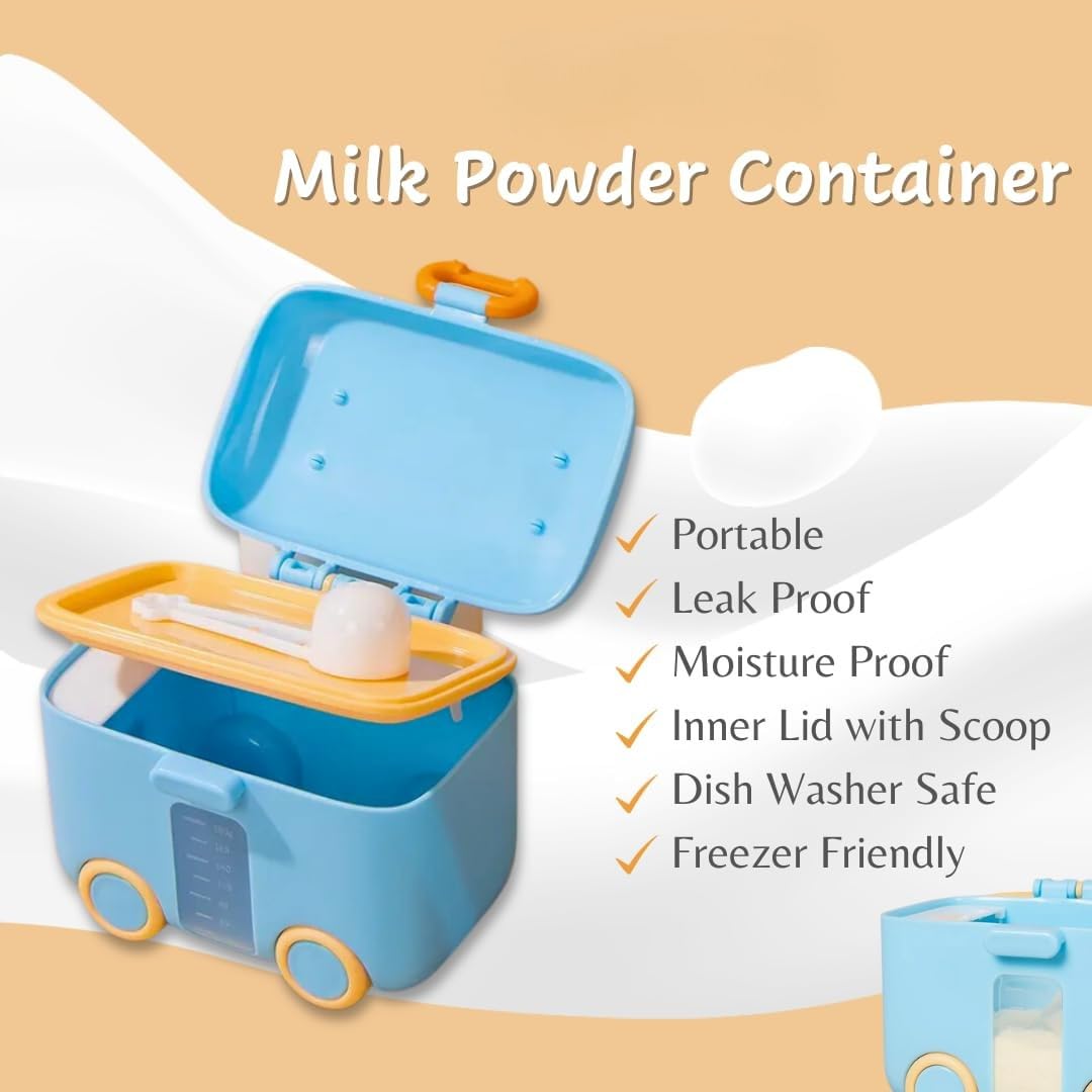 Milk Powder & Food Dispenser Container - Blue