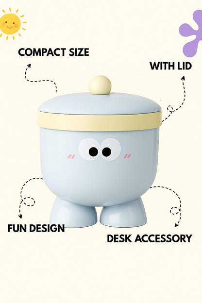Dustbin - Blushy Buddy - Blue
