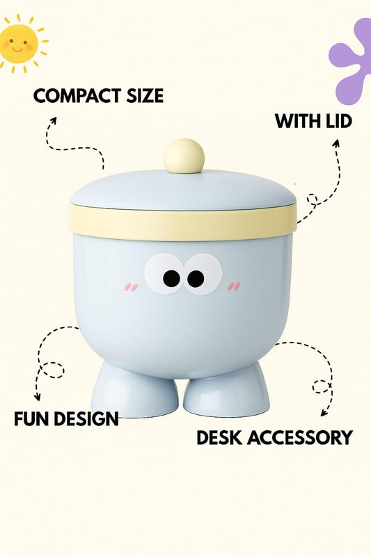 Dustbin - Blushy Buddy - Blue