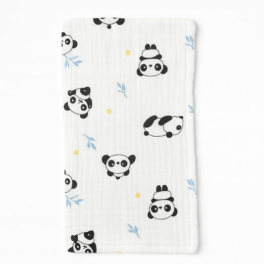 Organic Cotton Burp Cloth - Peek-a-Panda