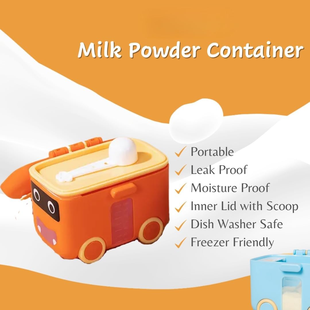 Milk Powder & Food Dispenser Container - Orange