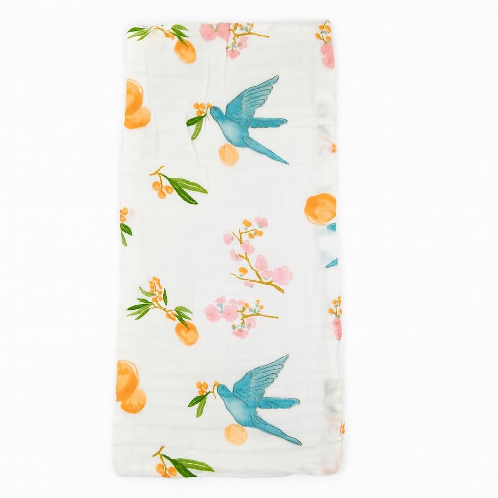 Organic Cotton Burp Cloth - Fruit Flyers