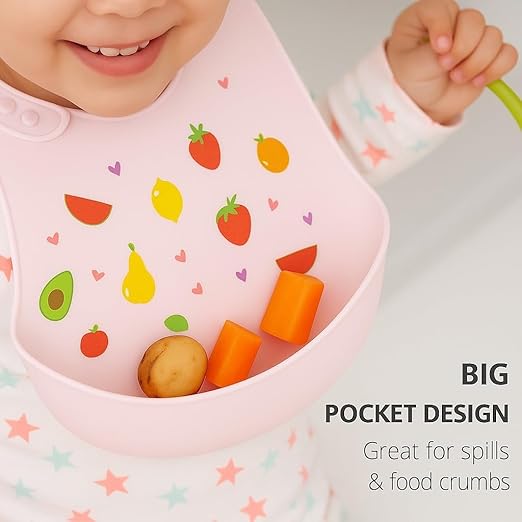 Silicone Feeding Bib - Fruity Fun