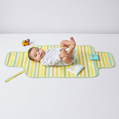 Portable Diaper Changing Mat - Pastel Striped