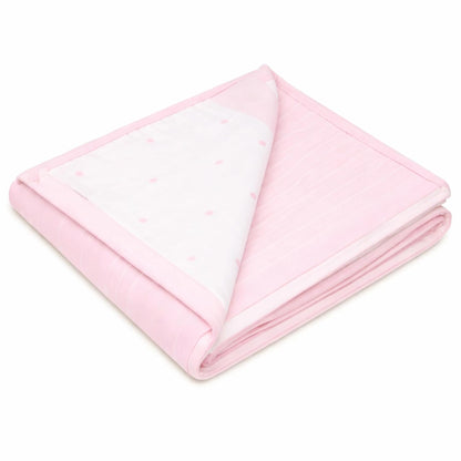 Cotton Baby Blanket - Bubblegum Giraffe