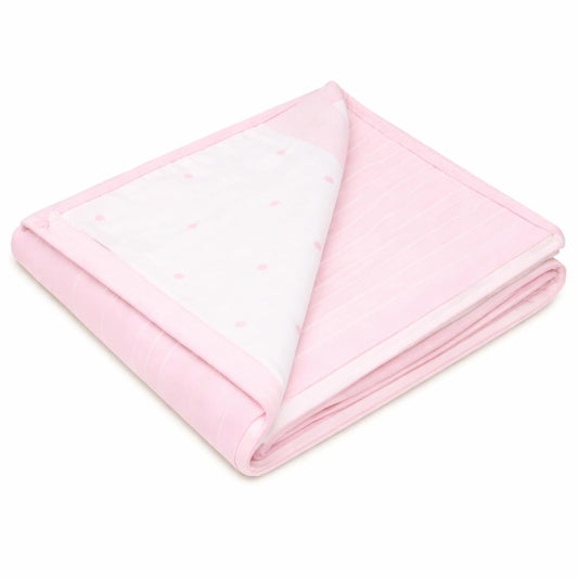 Cotton Baby Blanket - Bubblegum Giraffe