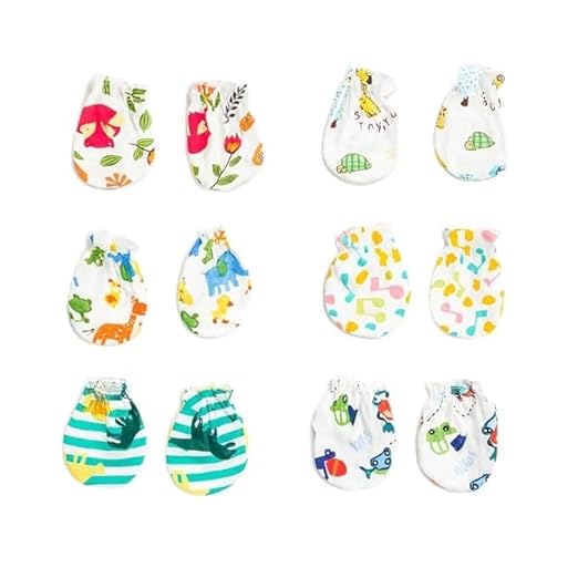 Baby Assorted Mittens - Set of 6 Mix Print