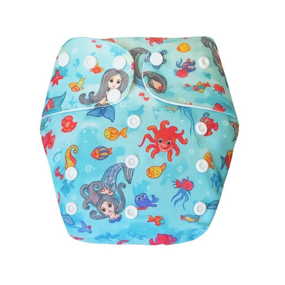 Reusable Cloth Diaper - Aqua Adventures