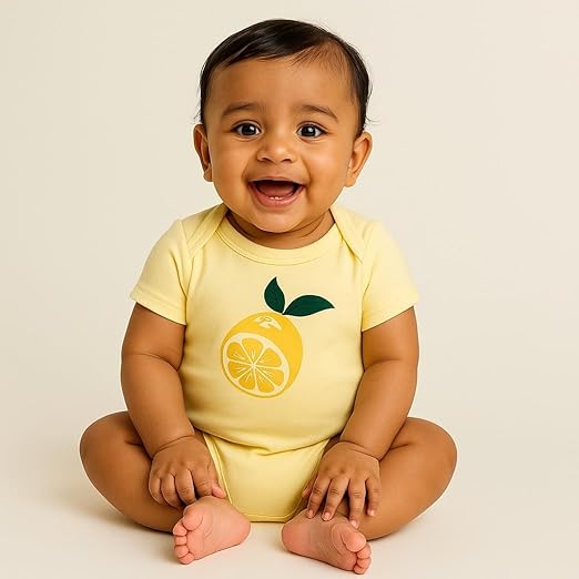 Cotton Baby Onesie - Zesty Lemon