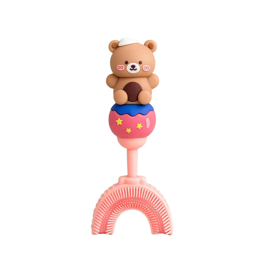U-Shaped Toothbrush - Brown Teddy
