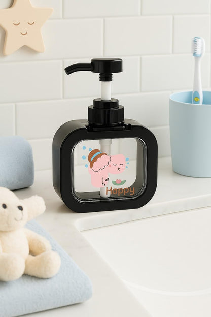 Soap Dispenser - Cartoon Design - Black
