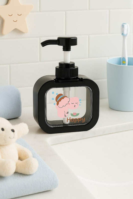 Soap Dispenser - Cartoon Design - Black
