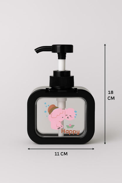 Soap Dispenser - Cartoon Design - Black