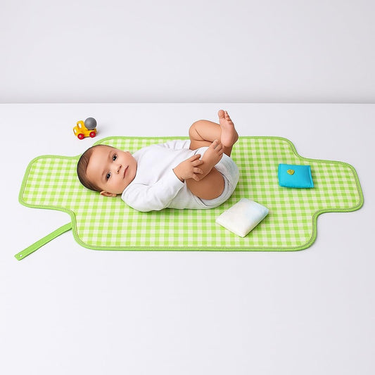 Portable Diaper Changing Mat - Fresh Checks