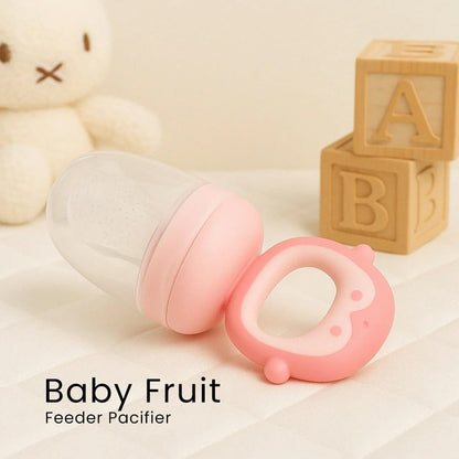 Silicone Fruit Nibbler - Pink Penguin Pop