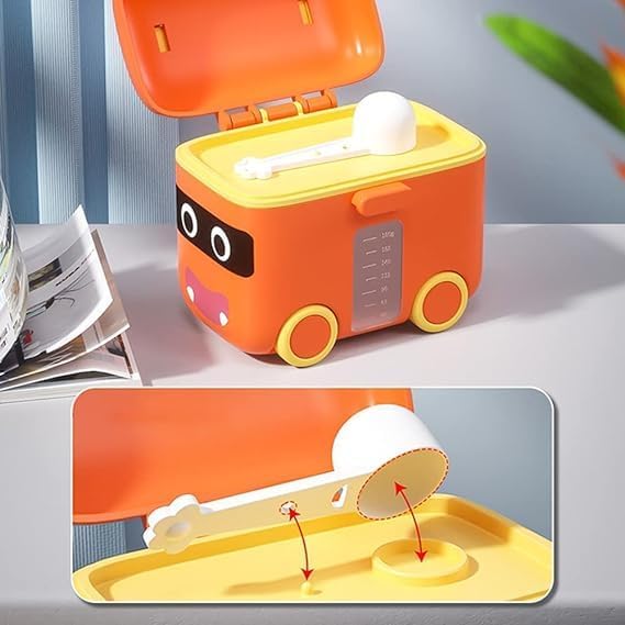 Milk Powder & Food Dispenser Container - Orange
