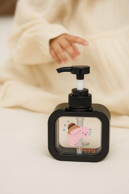 Soap Dispenser - Cartoon Design - Black