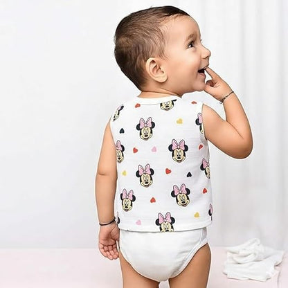 Sleeveless Jhabla With Button - Mickey Love