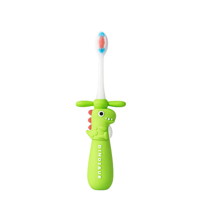 Kids Toothbrush - Green Twisty Dino