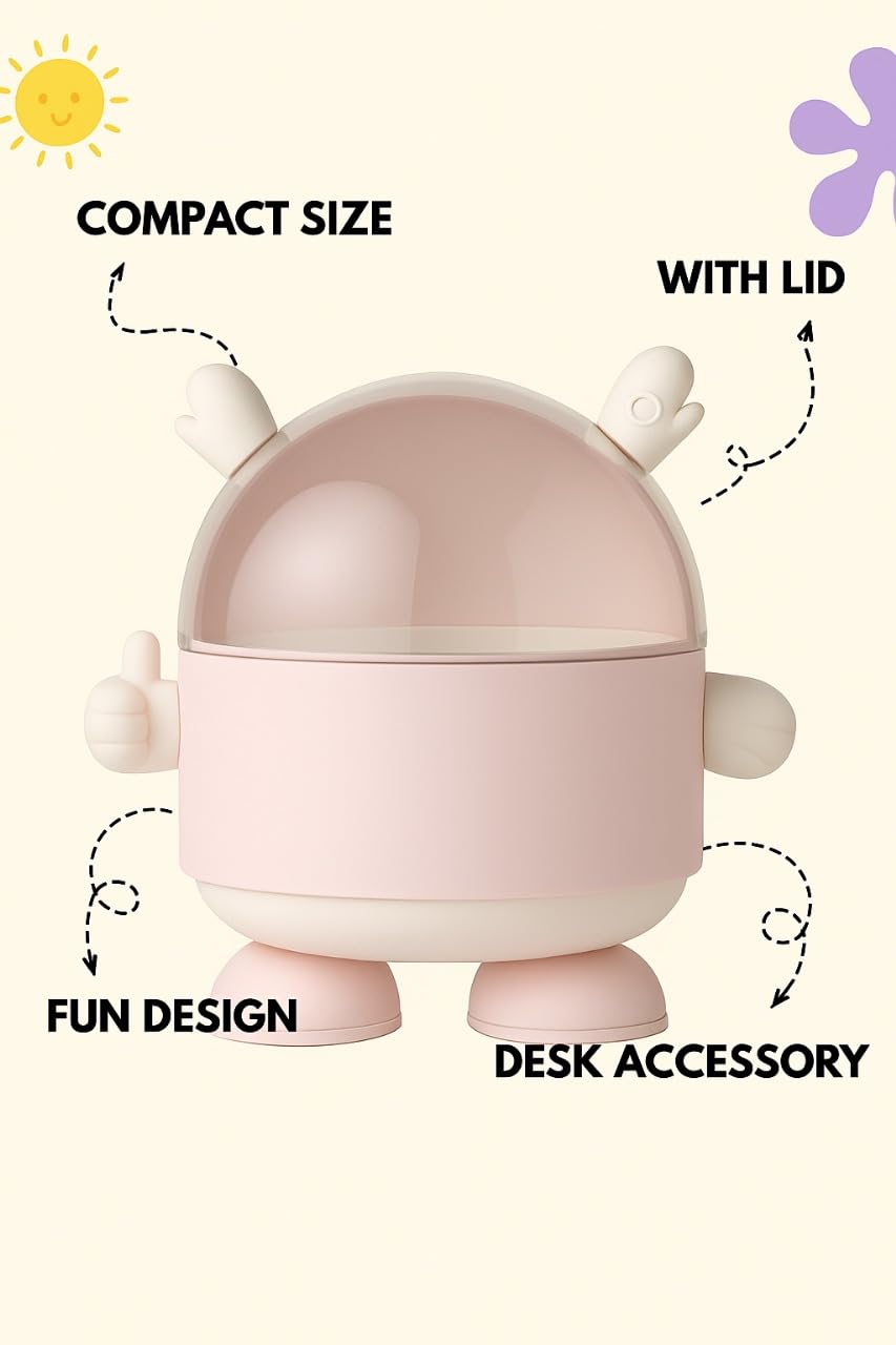Dustbin - Little Astronaut - Pink