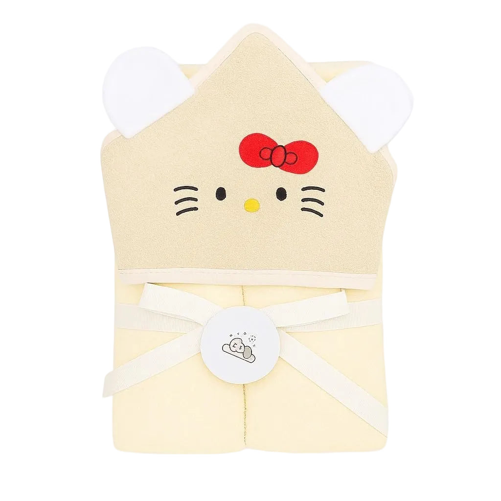 Baby Hooded Towel – Bow Kitty