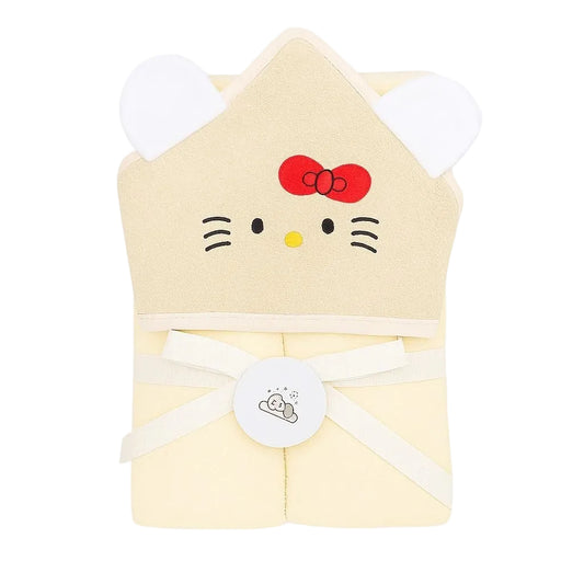 Baby Hooded Towel – Bow Kitty