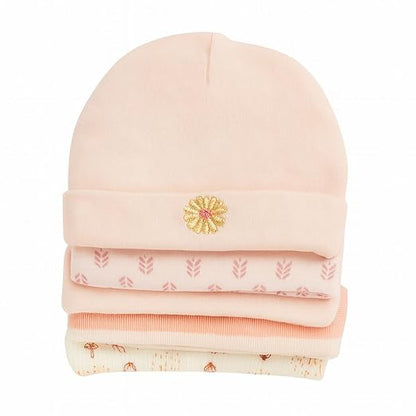 Unisex Baby Beanies Set of 5 - Pastel Baby