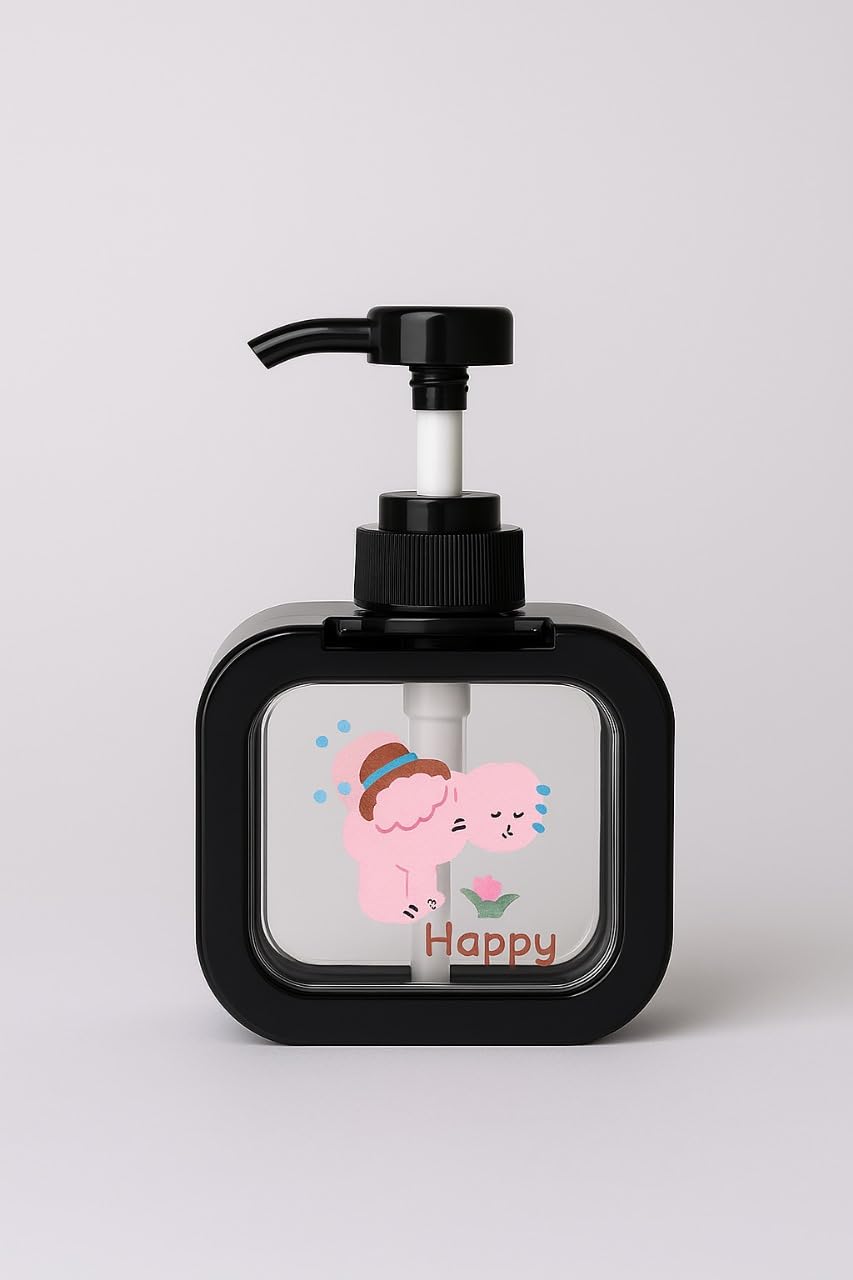 Soap Dispenser - Cartoon Design - Black