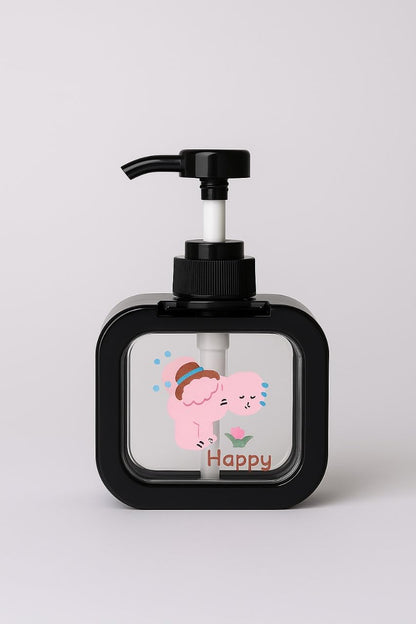 Soap Dispenser - Cartoon Design - Black
