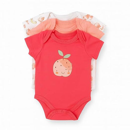Cotton Baby Onesie - Sweet peach