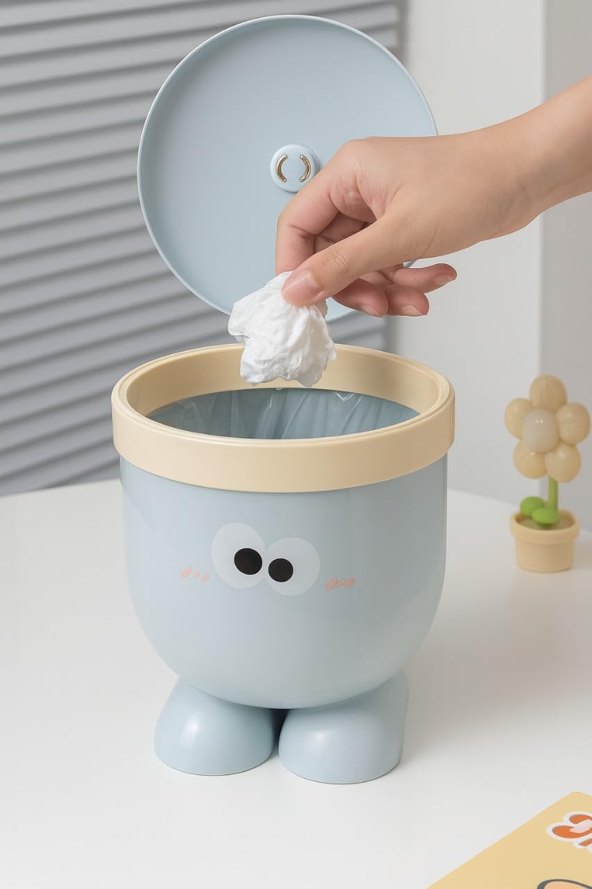 Dustbin - Blushy Buddy - Blue