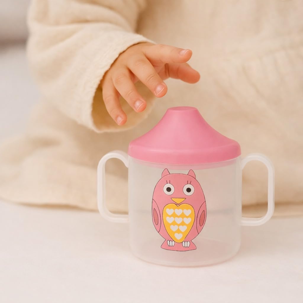 Baby Spout Sipper Cup - Transparent (Pink)