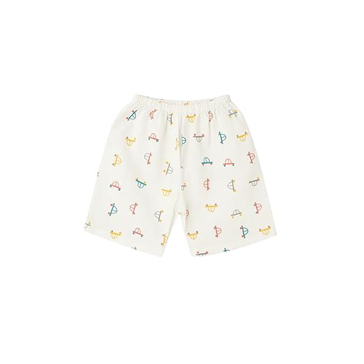 Half Sleeves Jhabla Set - Organic Cotton Muslin - Tiny Wheels