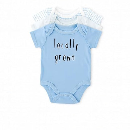 Cotton Baby Onesie - Baby blue
