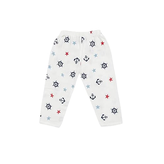 Muslin Full Sleeves Jhabla Set - Organic Cotton Muslin - Sailor Star
