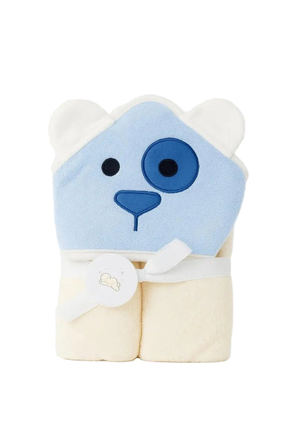 Baby Hooded Towel – Cozy Blue Bear